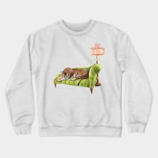 Vintage Tiger decor Crewneck Sweatshirt